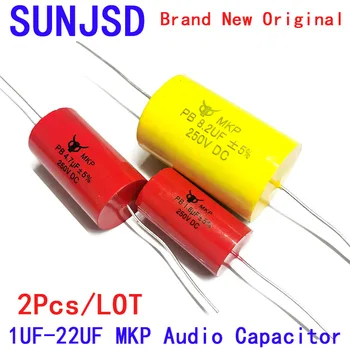 2Pcs 250V Audiophiler Axiale MKP Condensator Audio1UF 1,5 UF 2,2 UF 3.3 4.7 UF UF 5.6 UF 8.2 UF 10UF 12UF 15UF