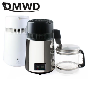 DMWD Zuiver Water Distiller 4L Tandheelkundige Gedestilleerd Water Machine Filter van Roestvrij Staal Elektrische Destillatie Zuiveringsinstallatie Kruik 110V 220V