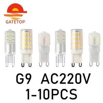 1-10P Helderste G9 LED Lamp AC220V 3W Keramische SMD2835 LED-Lamp 360 ° stralingshoek Kroonluchter Licht Spotlight te Vervangen Halogeen Lampen