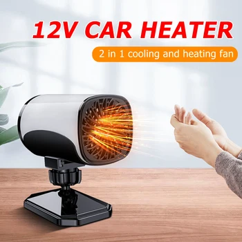 Auto Heater-ontdooi-installatie 12V/24V 130W Mini Elektrische Verwarming 2-IN-1 Koeling Verwarming Fan Auto Voorruit Defogging Demister Ontwaseming