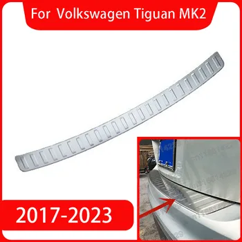 Rvs Rear Bumper Beschermer Vensterbank Stam Plaat van het Loopvlak Trim Auto styling Voor VW/Volkswagen Tiguan 2017 2018 2019 2020-2023