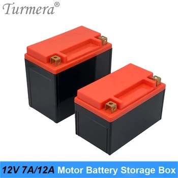 Turmera 12V Batterij bewaardoos Lege behuizing met Indicator voor 7Ah aan 20Ah Motorfiets Batterijen Vervangen 12V Lood-Zuur Gebruiken