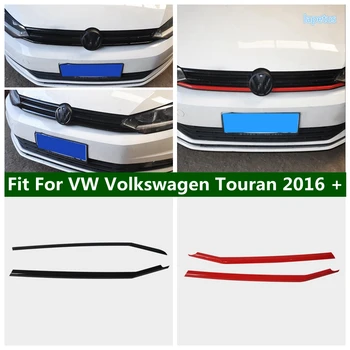 Mesh Grille Trim-Dekking van de Auto Voegt Racing Grill Rood / Zwart Geschikt Voor VW Volkswagen Touran 2016 - 2021 Accessoires voor het Exterieur