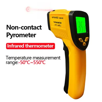 Temperatuur Pistool Niet-Contact met Digitale-Laser Infrarood IR-Thermometer -50 ~ 550℃ draagbare Industriële Infrarood Pyrometer Temp Meter