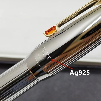 AAA-kwaliteit Zilver / Goud MB Ag925 Roller balpen / vulpen kantoor briefpapier luxe Schrijven Gel Pennen