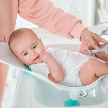 Beste Draagbare Baby Baby Wassen Kont Artefact Baby Wassen Scheet Bekken Pasgeboren Wassen PP Tub Levert Baby in Bad Baby Care