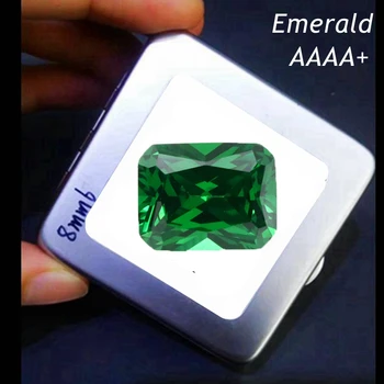 Grote Natuurlijke Smaragd Groene Saffier 12x16mm 12.5 ct Sri-Lanka Rechthoek Emerald Cut VVS Losse Edelstenen Voor het Maken van Sieraden