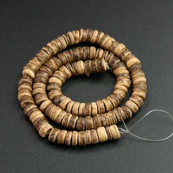 8mm 1 String Natuurlijke Kokosnoot Losse Kralen Houten Boeddhisme het Maken van Ketting Armband DOE-het Milieu Sieraden Accessoires
