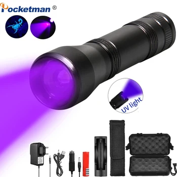 UV Zaklamp Zwart Licht van Zaklampen Ultraviolet Zaklamp Waterdicht Inzoombare Violet Licht Urine van Huisdieren Schorpioen Detector UV-Lamp