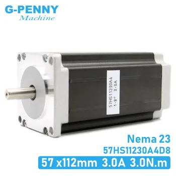 NEMA23 stappenmotor 57x112mm 4-lood 3A 3N.m / Nema 23 motor 112mm 428Oz-in voor 3D-printer voor CNC graveren freesmachine