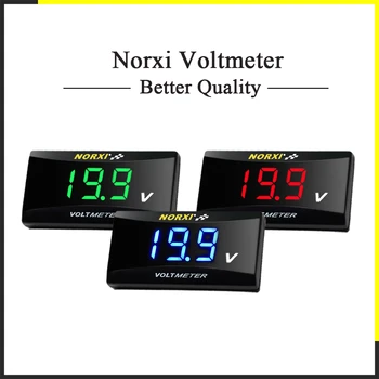Motorfiets meter voltmeter Water temperatuur mini Super blog digitale 6V 12V Electromobile thermometer Meter Auto volt Meter