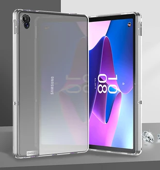 Schokbestendige Siliconen Case Voor Lenovo Tab M10 Plus 3e Generatie 10.6' 2022 Tablet Case Flexibele Transparante Back Cover Screen Protector