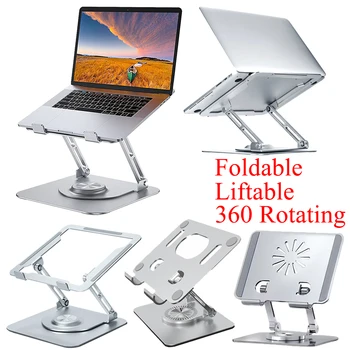 360 Draaibare Koeling Beugel Opvouwbare Koeling Beugel Ondersteuning voor Draagbare Hefbare Laptop Cooling Houder van de Aluminiumlegering voor de MacBook