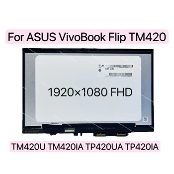Voor de ASUS VivoBook Flip TM420 TP420 TP420UA TM420I TM420IA TM420UA-Serie LCD-Display Touch Scherm Digitizer Vergadering 30pins FHD