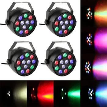 Het bewegen van het Hoofd Disco Licht DJ Show DMX 512 RGBW LED Fase Lichtbundel Party Lights Led Dj-Xmas Christmas Sound Active LED Par Licht