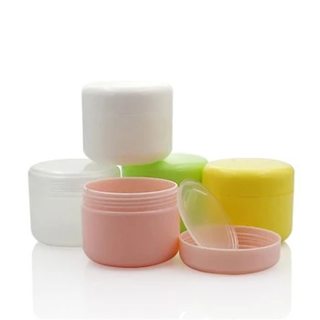 10PCS Hervulbare Flessen Plastic Lege Make-up Pot Pot Reizen Gezicht Crème/Lotion/Cosmetische Container 5 Kleuren