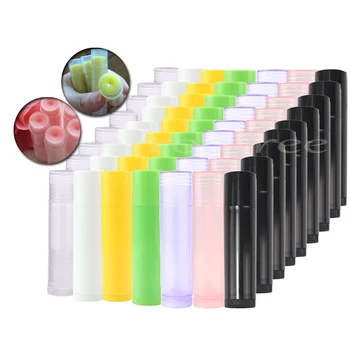 100Pcs Leeg lipgloss Tubes 5ml 5g 6 Kleuren Cosmetische Containers Lippenstift Potjes Balsem Tube Reizen Flessen Make-up Tools DIY Buizen