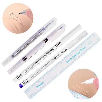 1pcs Wit Chirurgische Wenkbrauw Tatoeage van de Huid Marker Pen Tools Microblading Accessoires Tattoo Marker Pen Permanente Make-up
