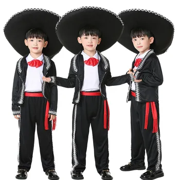 Internationale Dag van het kind Mexicaanse Nationale Klederdracht Volwassen Kinderen COS Maskerade dansvoorstelling Kleding