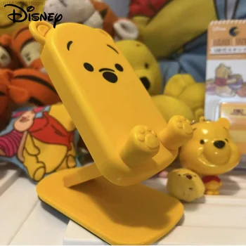 Disney Pooh Bear Kawaii Mobiele Tablet Houder Anime Winnie Stand Tabel Mobiele Telefoon Houder Voor Ipad IPhone Telefoon Draagbare Beugel