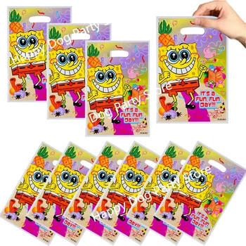 Sponge Bob Gave Tassen Happy Birthday Party Decoratie Sponge-Bob Partij Levert De Doos Van De Gift Douche Van De Baby Dankzij De Gift Package Pack
