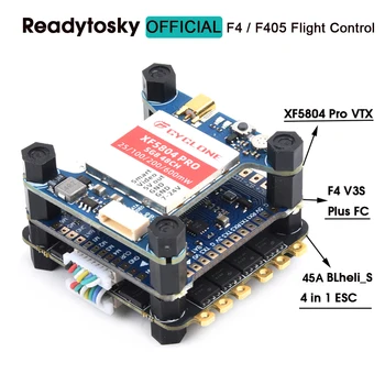 45A 4in1 ESC & F4 V3S Plus / F405 F4 V1.1 Flight Control / XF5804 PRO 48CH Voor FPV RC Racer Freestyle Drone