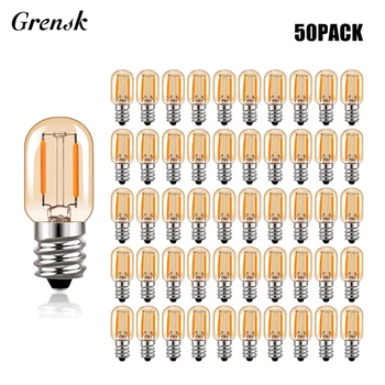 Grensk T22 1W E12 E14 220V LED Gloeilampen Kandelaar Lampen Dimbare Led-Vintage Buizen Nacht Lamp 2200K 10 Watt Equivalent
