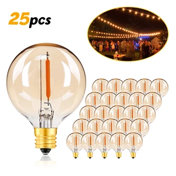 25st G40 LED String Lamp Vervanging 110/220V Led-Lamp E12 Basis Socket Gloeilamp Voor Huis Tuin Feest Decoratie