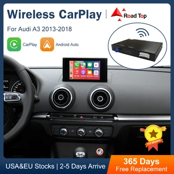 Draadloze CarPlay Android-Auto-Interface voor Audi A3 8V 2013-2018 met AirPlay Mirror Link Auto Play-Functies