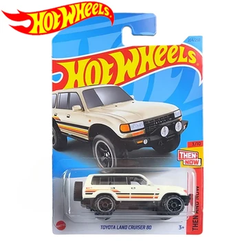 2023 Hot Wheels Auto Toen en Nu 1:64 Diecasts & Speelgoed auto ' s Toyota Land Cruiser 80 C4982-204/250 Kids Collectie voor Jongens Geschenk
