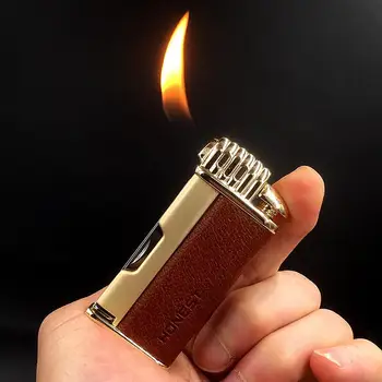 Multifunctionele Buis Gewijd Open Vlam Retro Butaan Gas Lichter Roken Accessoires Gadgets Voor Mannen