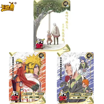 KAYOU Echte Naruto-Kaart van de 20e verjaardag Zeldzame Anime Namikaze Minato Jiraiya Karakter Collectie Kaart kinderspeelgoed kerstcadeau
