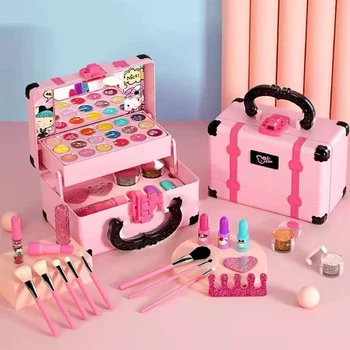 Boutique voor Kinderen Make-up Doos Prinses Make-up Meisje Speelgoed Spel Lippenstift Oog Make-up make-up Tas Veilig En niet-Toxisch Kinderen.