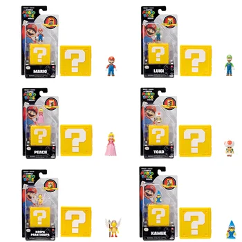 Jakks Originele Super Mario Flash Spel Model Luigi, Toad Kamek Prinses Film Versie Mini Doll Actie Figuur Speelgoed voor Kinderen Cadeau