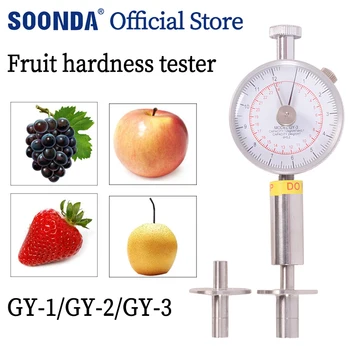 Draagbare Aanwijzer Fruit Hardheid Tester GY-3 Fruit Penetrometer voor Appels, Peren, Druiven, Sinaasappelen GY-2 GY-1 Fruit Sclerometer