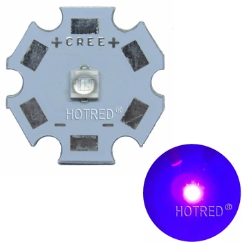 10PCS 3W 3535 High Power LED UV-Licht Chip 365nm 385nm 395nm 420nm Emitter Diode Ultra Violet doe het zelf Met 8/12/14/16/20mm pcb