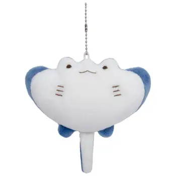 Vis Pluche Hanger Cartoon Marine Animal Devil Rays Pop Plushies Ornament Knuffeldier Portemonnee-Sleutelhanger Hanger Piepend Speelgoed