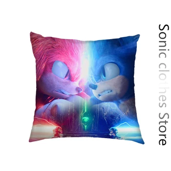 2023 Nieuwe Anime Sonic 2 Gooien Kussen Sofa Auto Beddengoed Super Sonic Kussensloop Geschikt voor Giften aan Lchildren