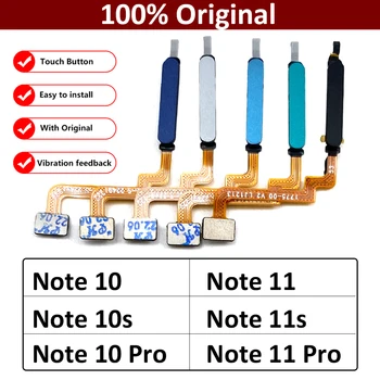 Origineel Voor de Xiaomi Redmi Toelichting 10 10 11 11 Pro Poco M4 Pro 4G 5G Home-Knop Vingerafdruk Touch-ID Sensor Flex Kabel