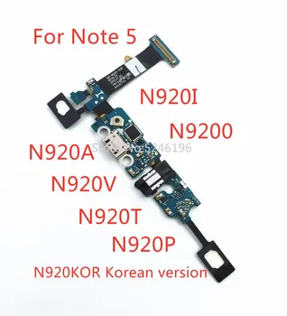 Voor de Samsung Galaxy Note 5 Opmerking5 N920C N920I N920G N920K/S/L N920A/V/T/P N9200 USB-Lader Opladen Poort Flex Kabel