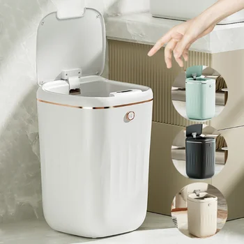 24L Slimme Prullenbak Automatische Waterdichte Elektrische Grote Capaciteit Afval Keuken Badkamer Toilet Automatische Sensor Afval