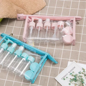 1 Stel De Draagbare Spray Hervulbare Flessen Kit Plastic Gezicht Crème Lotion Make-Up Container Huis Reizen Lege Spray Navulling Flessen