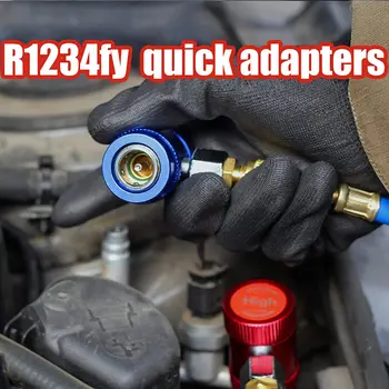R1234yf Snelkoppeling Hoge/Lage Kant Handmatige Aansluiting Messing Adapters met 1/4
