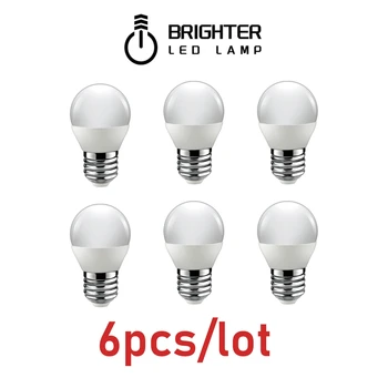 6PCS/STUK Led-Lamp Voor Home Decoratie Office-G45 3W-7W nodig ac120v AC220V E14 E27 B22 3000k 4000K 6000k Lampada Led Lamp Bombillas