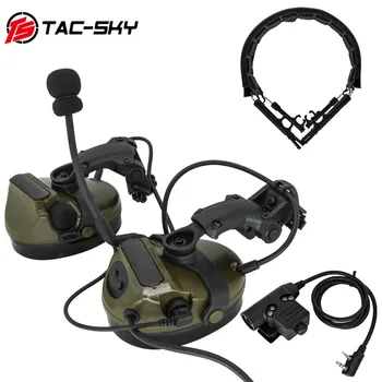 TAC-SKY Nieuwe BOOG Helm Rail Adapter COMTAC III Tactische Headset met PTT-Adapter u94 ptt & Tactische Headset Vervanging Hoofdband