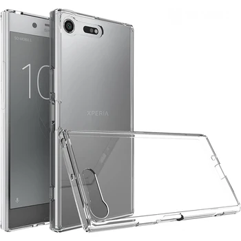 Transparante Schokbestendig Cover voor Sony Xperia XZ1 / XZ1 Compacte TPU Soft glasheldere Silicone Telefoon Gevallen