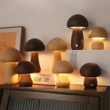 LED Nacht Licht Mushroom Lamp Control Inductie Energie-Besparing Bescherming van het Milieu Instelbare helderheid van de Lamp home Deco
