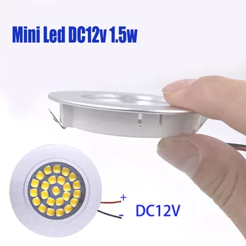 12v inbouwspot 1.5 W-Dimbaar Downlight Mini LED Plafond Lamp Binnen Focus Verzonken Ronde Dunne Kast Display Spotlight