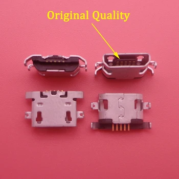100pcs micro-USB-aansluiting het opladen van de haven Vervangende Onderdelen voor Lenovo A670 S650 S720 S820 S658T A830 A850 A800 S880 P780 A820