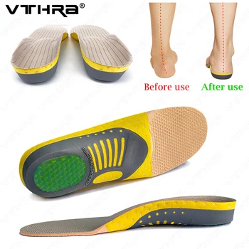 VTHRA Inlegzolen Arch Support Inlegzool met Orthopedische Schoenen Zool voor Platte Voeten van Mannen, Vrouwen Orthopedische Schoen Pad O/X Been Correctie voetverzorging